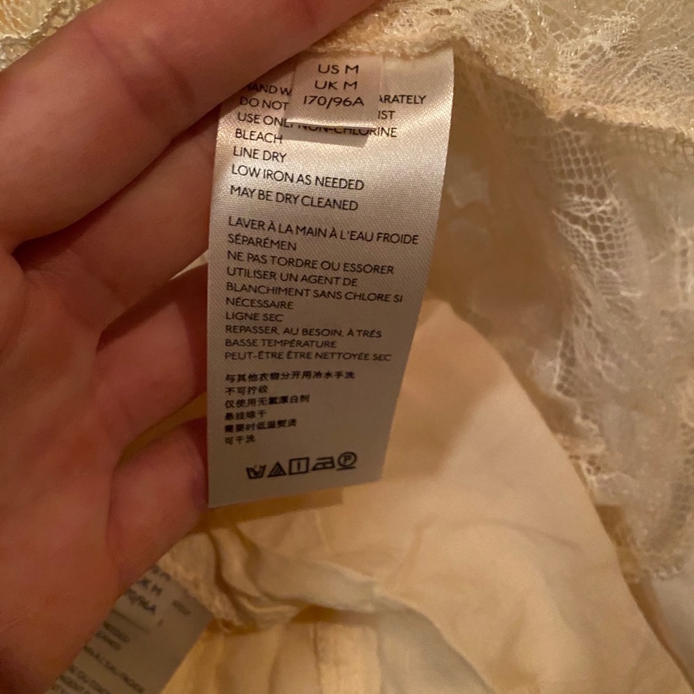 Free People Cream Lace Blouse - Picture 8 of 9